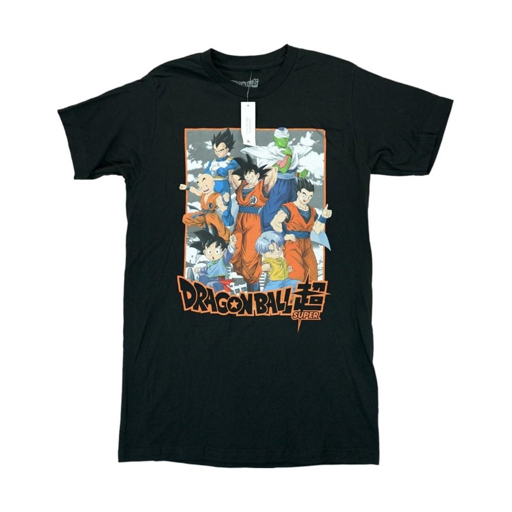 NWT DRAGON BALL Z SUPER MENS' CHARACTER COLLAGE DESIGN SIZE S 34/36